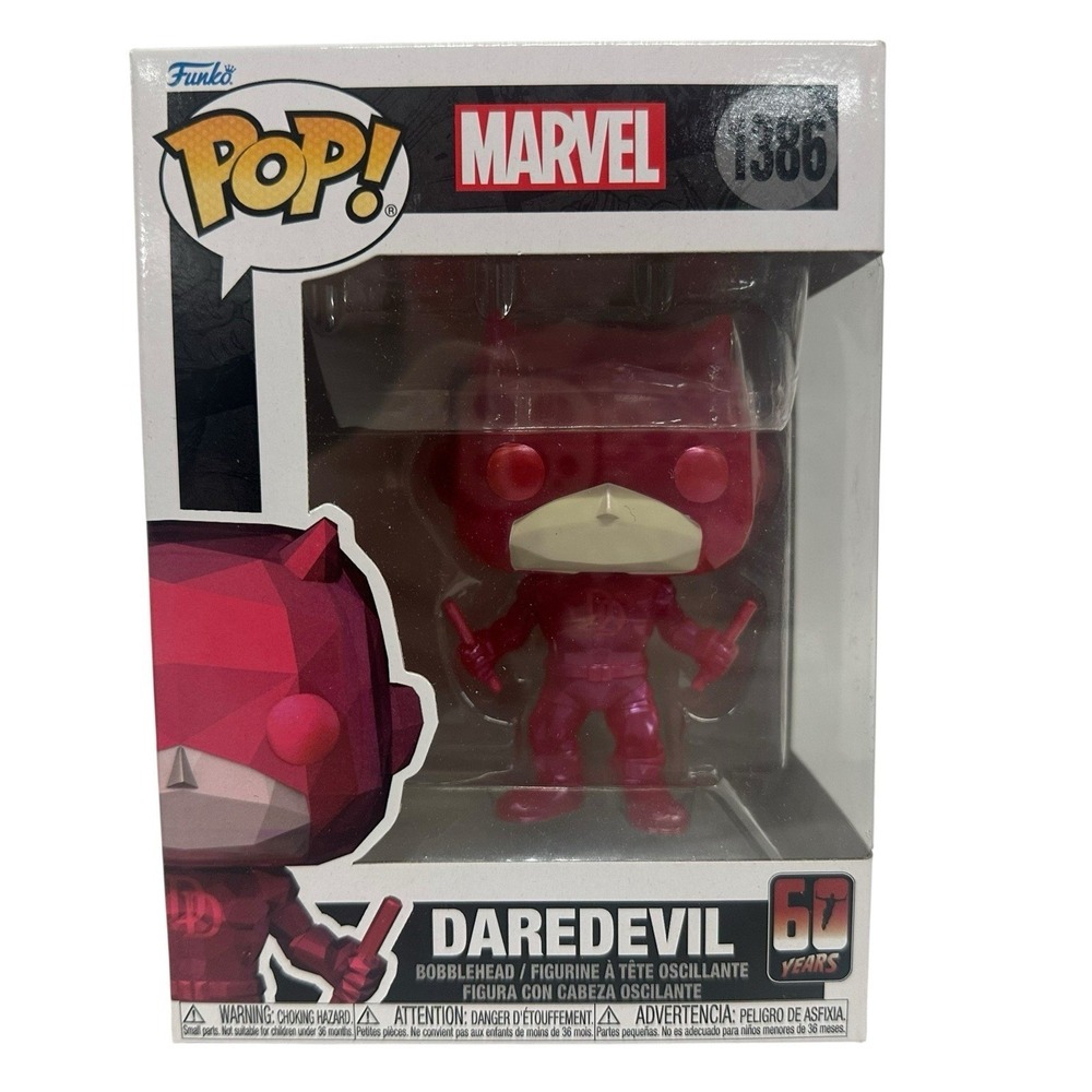 Funko Pop Daredevil 60th Anniversary Facet Marvel Vinyl Figure 1386 NEW